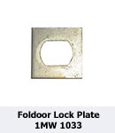 Foldoor Lock Plate 1MW 1033