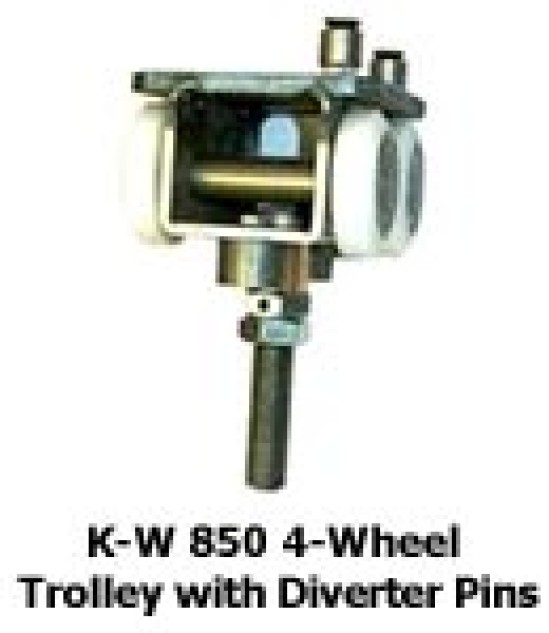 K-W 850 4-Wheel Trolley with Diverter Pins